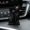 3D Printed Cat Figurine, 2 Cats Intertwining Sculpture, Modern Black Cat Statue for Home, Living Room, Office Desk, Shelf Decor