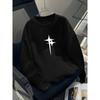 European sizes Youth Boys' Star Print Casual Sport Autumn Winter Long-Sleeve Sweatshirt, Warm Round Neck Top, Outdoor Wear.