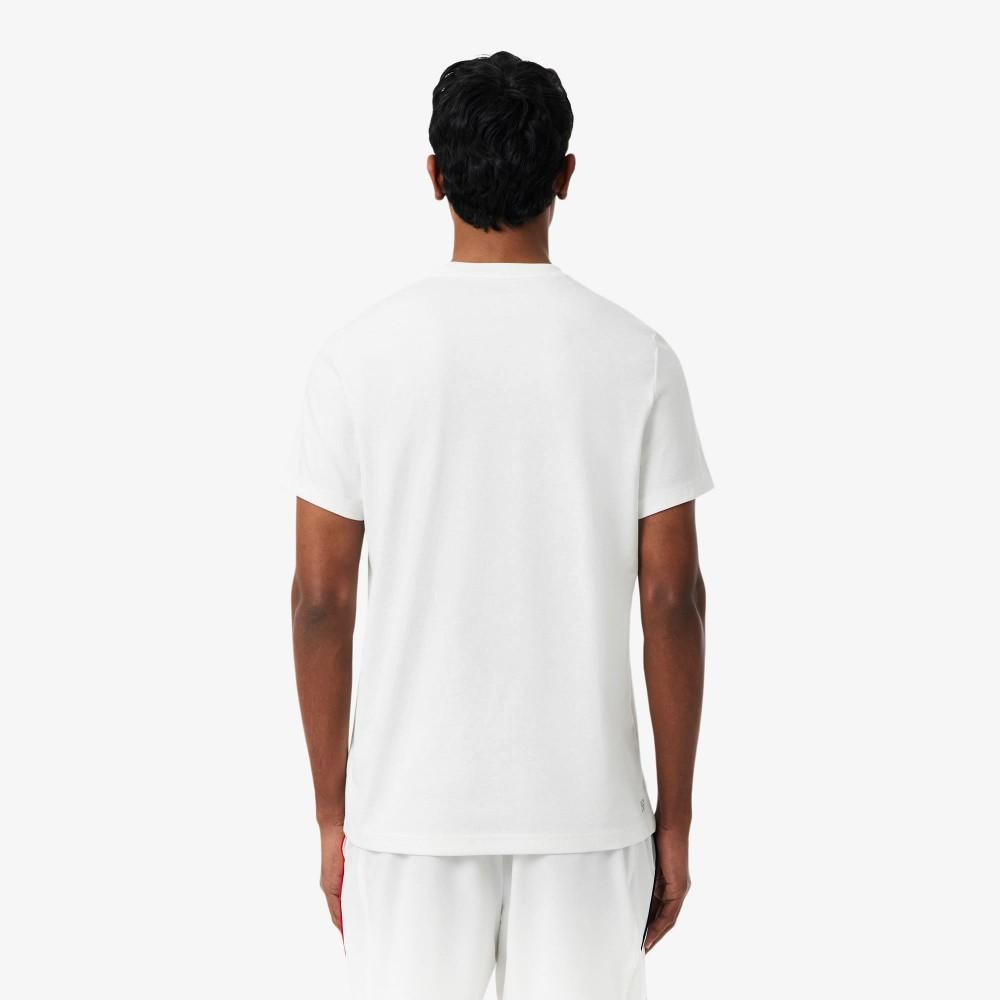 Lacoste Men's Tennis Tricolor Big Crocodile Short-Sleeve T-shirt TH0471-56G001