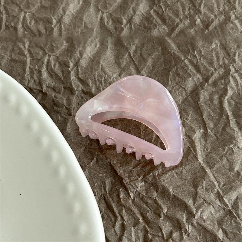 Acetic Acid Claw Clip Ponytail Hair Clip Solid Color Hair Clip Ponytail Shark Hair Claw Clip For Women Girls Hair Accessories