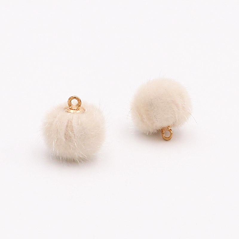 DIY Ornament Accessories 10pcs Key Ring Accessories Clothing Hair Accessories Earrings Eardrops Accessories Pendant Materials Mink Fur Ball