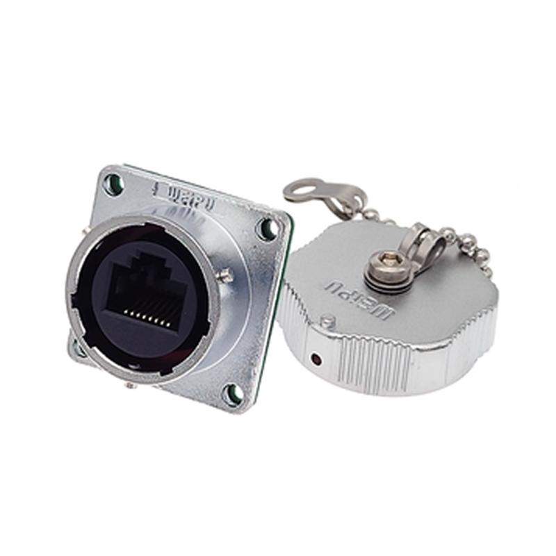 

WEIPU WY24 RJ45 TE+Z Ethernet LAN RJ45 Connector CAT6/CAT6A Waterproof Network Signal Panel M24 Adapter Male Plug Female Socket