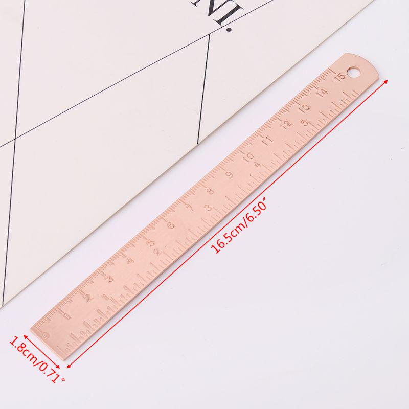 Copper Brass Ruler Bookmark Label Book Mark Cartography Painting Measuring Copper Brass Ruler Bookmark Label Book Mark Cartography Painting Measuring