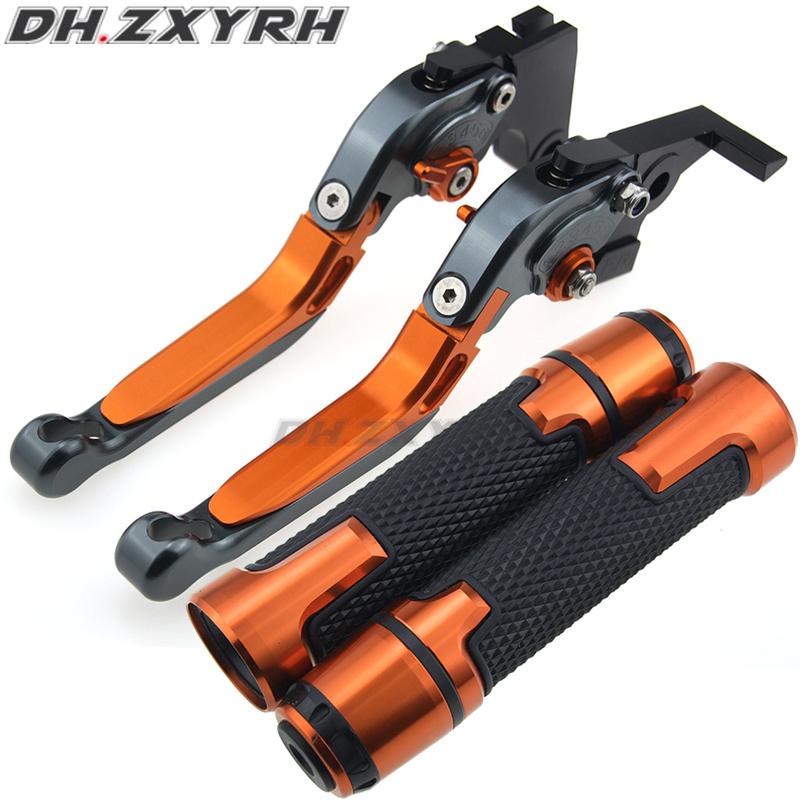 CNC Adjustable Folding Extendable Motorcycle Brake Clutch Levers Handbar End Grips For Gilera GP 800 GP800 2010-2012 2011