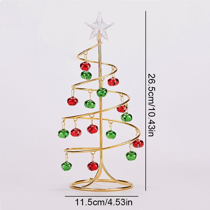 1PC Christmas Decoration Christmas Topper with Small Bells Elegant Spiral Christmas Tree Home Multiple Options Available