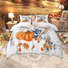 Homewish Fall Pumpkin Duvet Cover Set Thanksgiving Harvest Bedding Set Traditional Chinese China Quilt Cover Set