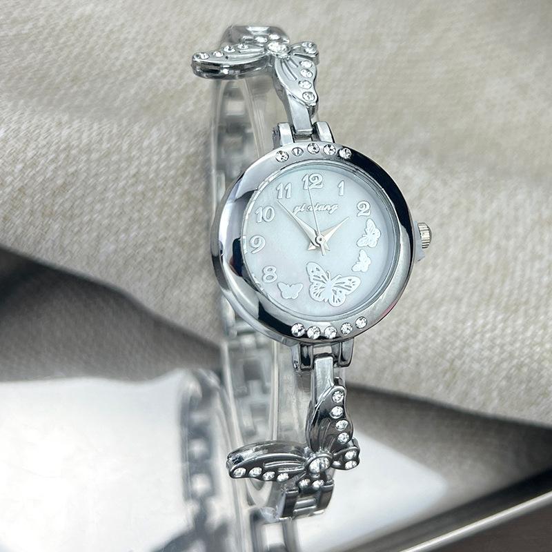 Exquisite Butterfly Diamond Bracelet Watches for Women Popular Creative Digital Quartz Watch  Relojes Para Mujer