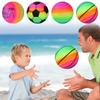 3pcs Environmentally Friendly Rainbow Ball Toys for Children Indoor and Outdoor Game Soft and Elastic Leather Ball Party Gifts