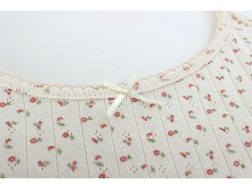 Baumwoll-Ärmellose Weste mit Schleife im Hong Kong-Stil für Damen