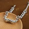 Womens Bracelet Chain Polished Stainless Steel Silver Color Black Gold Chains Bracelet for Women Cuban Link