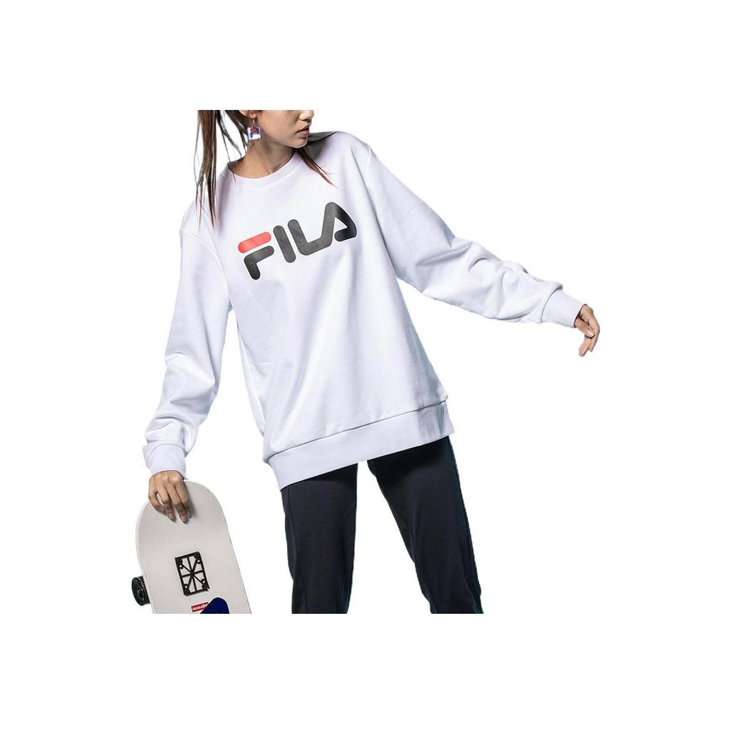 New FILA Sweatshirt Unisex Standard White F51U144231FWT