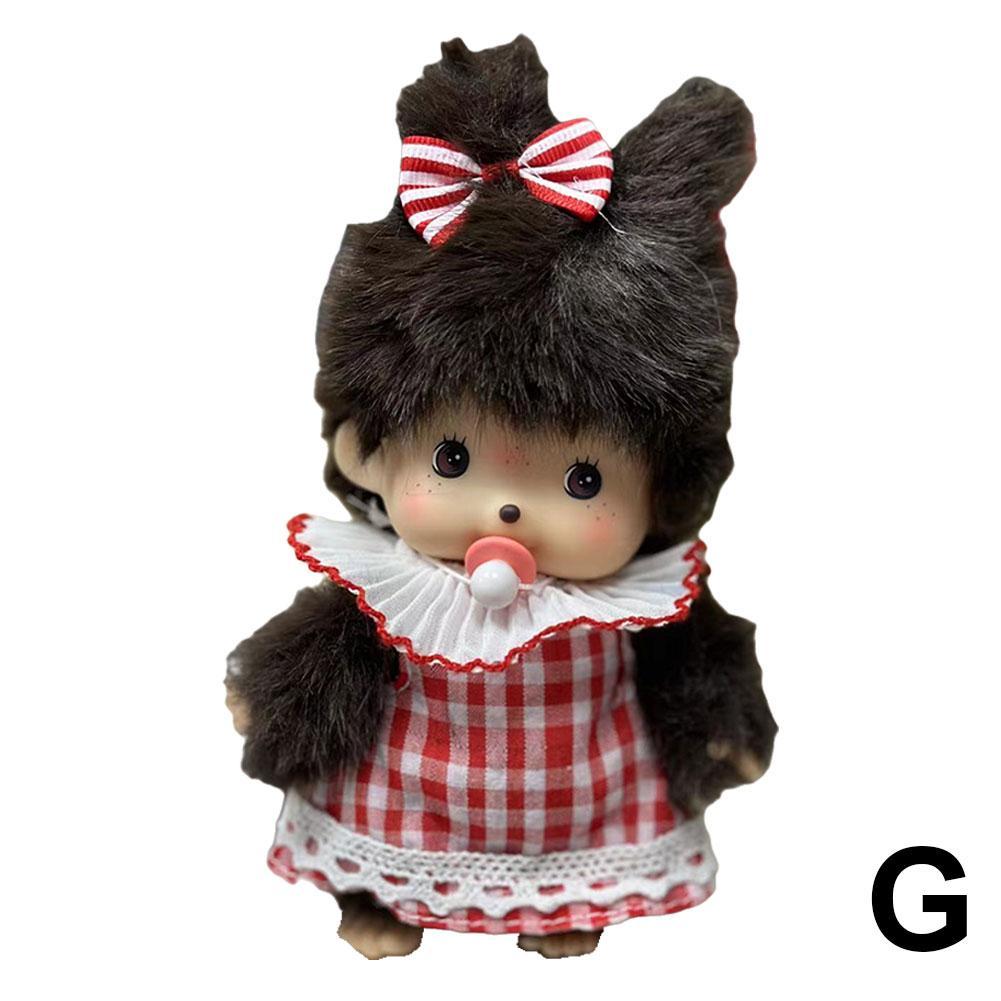 15cm Kawaii Affe Niedliche Mchiqi Puppe Schlüsselanhänger Taschenanhänger Plüschtier Kinder Geburtstagsgeschenk PP Baumwollmaterial Neujahr/Weihnachten