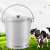 Stainless Steel Bucket with Lid, 8L/8.5Qt, Multi-Purpose Pail for Milk, Compost,  Kitchen - Wide Open Lip & Comfortable Handle