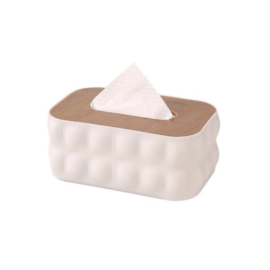 Taschentuchbox mit staubdichter, wasserdichter Abdeckung Moderner Stil Taschentuchbehälter für Zuhause, Büro, Badezimmer