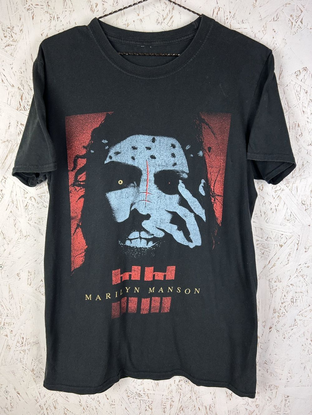 Marilyn Manson Rebel Face Band Black Unisex T-shirt Reprint S5XL KH8708 XXXXL