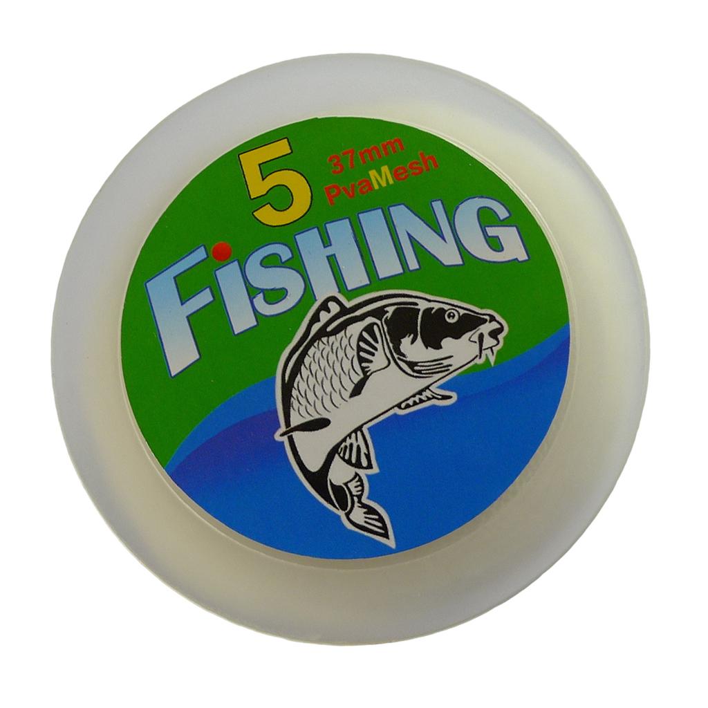 25/37/44mm Refill Carp Fishing Stocking Rig Baits Bag Soluble Fishing Mesh 5m PVA Mesh Dissolving Rig Baits Wrap Bags