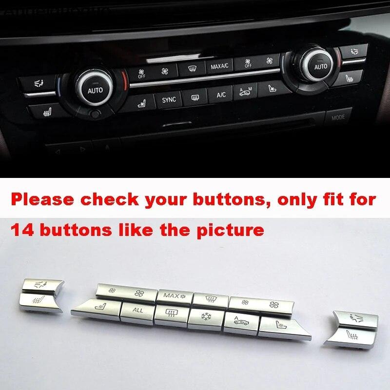 Car Heater Climate Control wind Volume air conditioning Switch Fan Button Cap Cover for BMW 5 6 7 X5 X6 F10 F11 F06 F01 F15 F16
