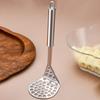 Stainless Steel Potato Masher with Ergonomic Handle Manual Food Crusher for Vegetables Sauces Rust-Resistant Dishwasher Safe Kitchen Tool for Home