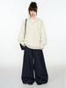 Unisex Hooded Knit Cardigan Jacket - Half-Button, Thick, Loose, Trendy Sweater for Autumn/Winter