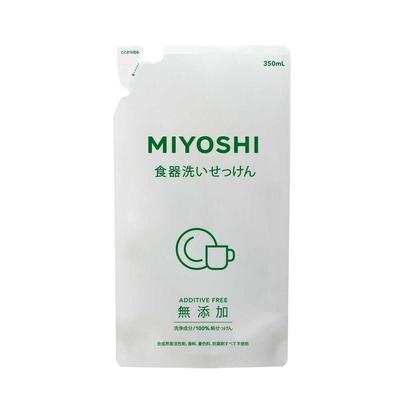 Miyoshi Soap Dishwashing 350ml Additive-Free Soap, Standing, Refill,