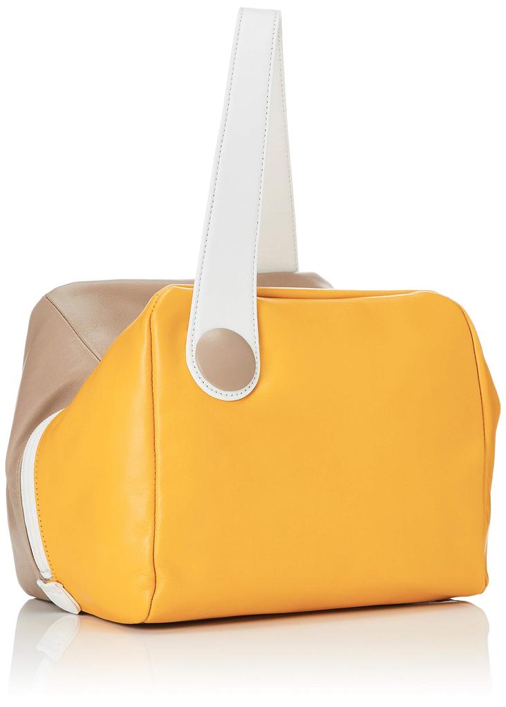 Handtasche Sand 52431 [Kitamura] Würfelförmig Y-1184 Damen Beige/Senf