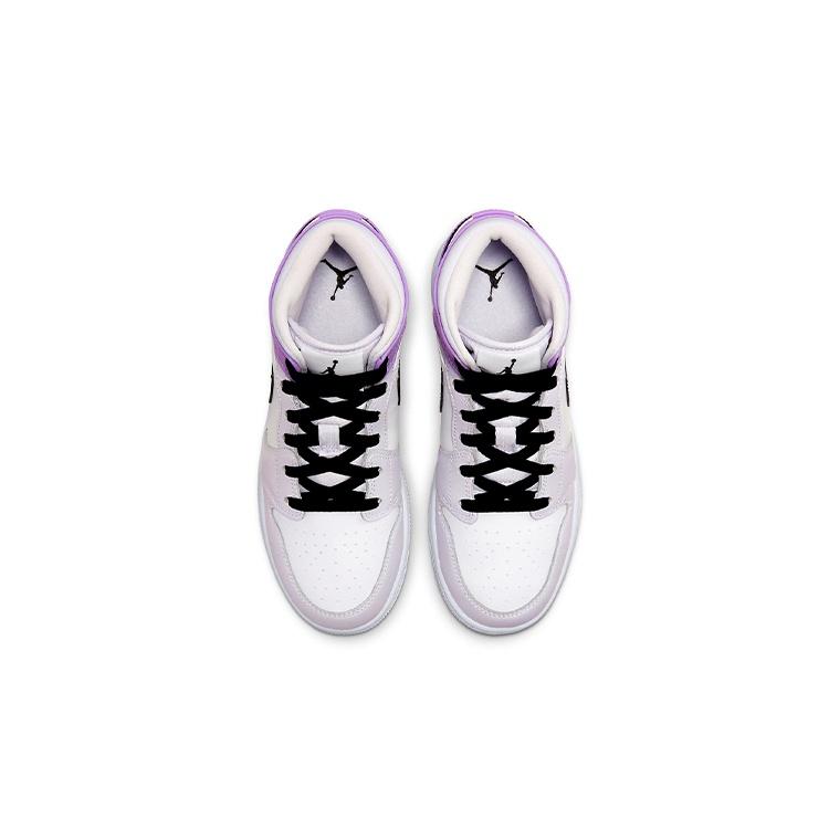 (GS) Air Jordan 1 Mid 'Barely Grape' Kids' DQ8423-501