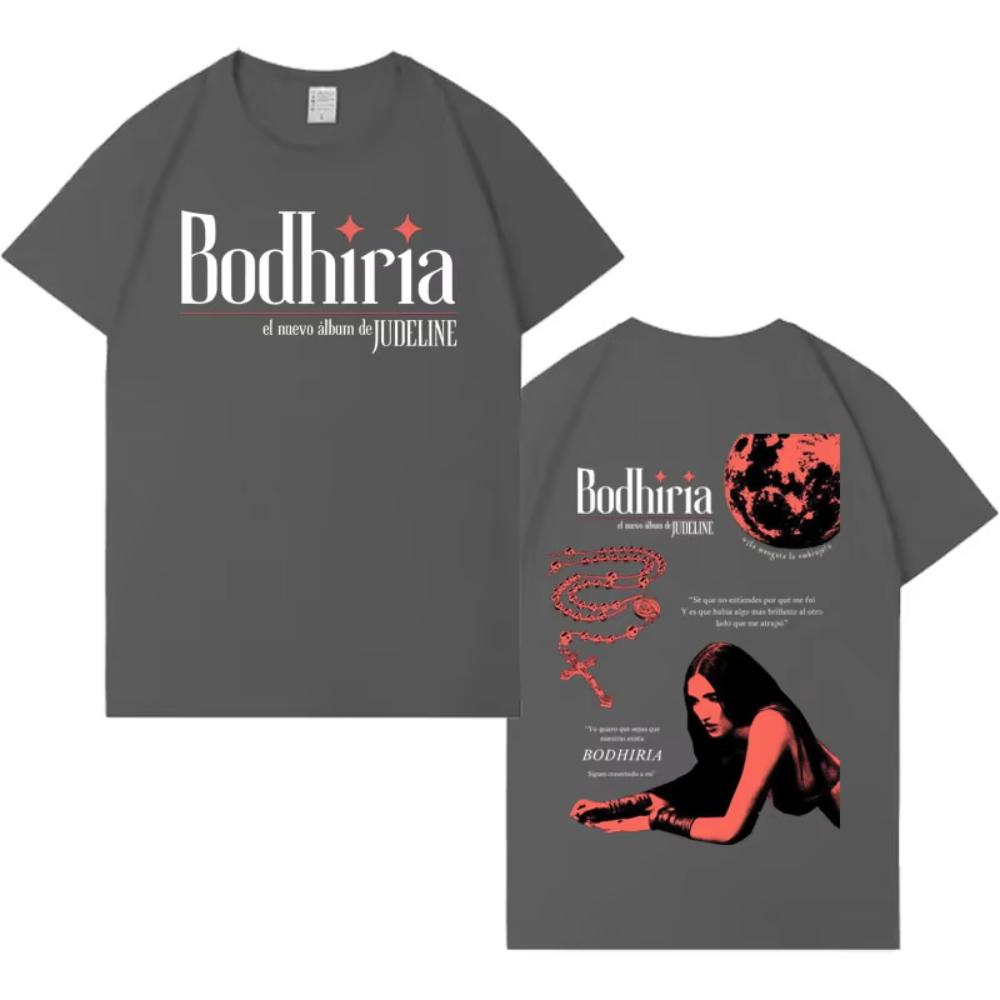 Singer Judeline Gothic Album Tour Print Tees Mens Womens T-shirts Short-sleeved Male Cotton Aesthetic Loose T-shirts