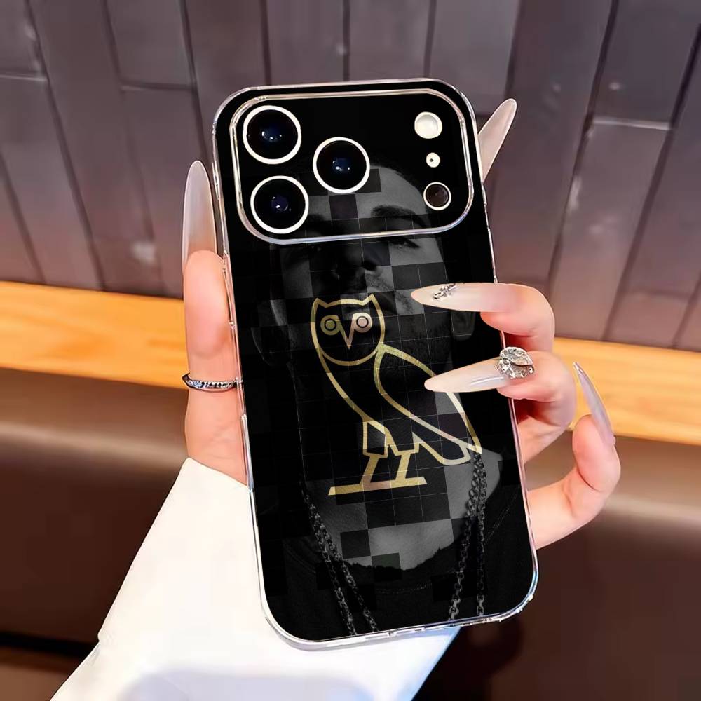 

D-Drake O-OvO OWL Phone Case For iPhone17,16,15,14,13,12,11 Plus,Pro Max Soft Transparent Cover iPhone15promax