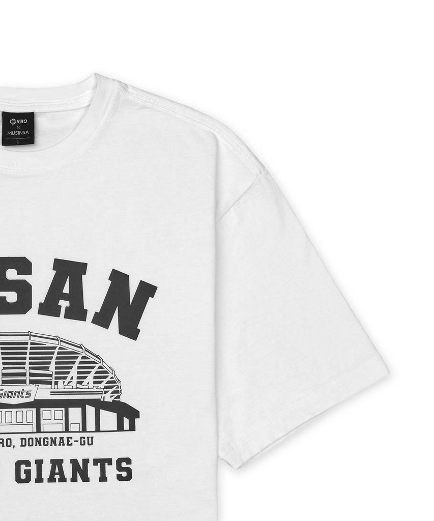 Hangugyaguwiwonhoe Mss X Kbo Ballpark Short Sleeve T-Shirt White [Busan Lotte Giants]