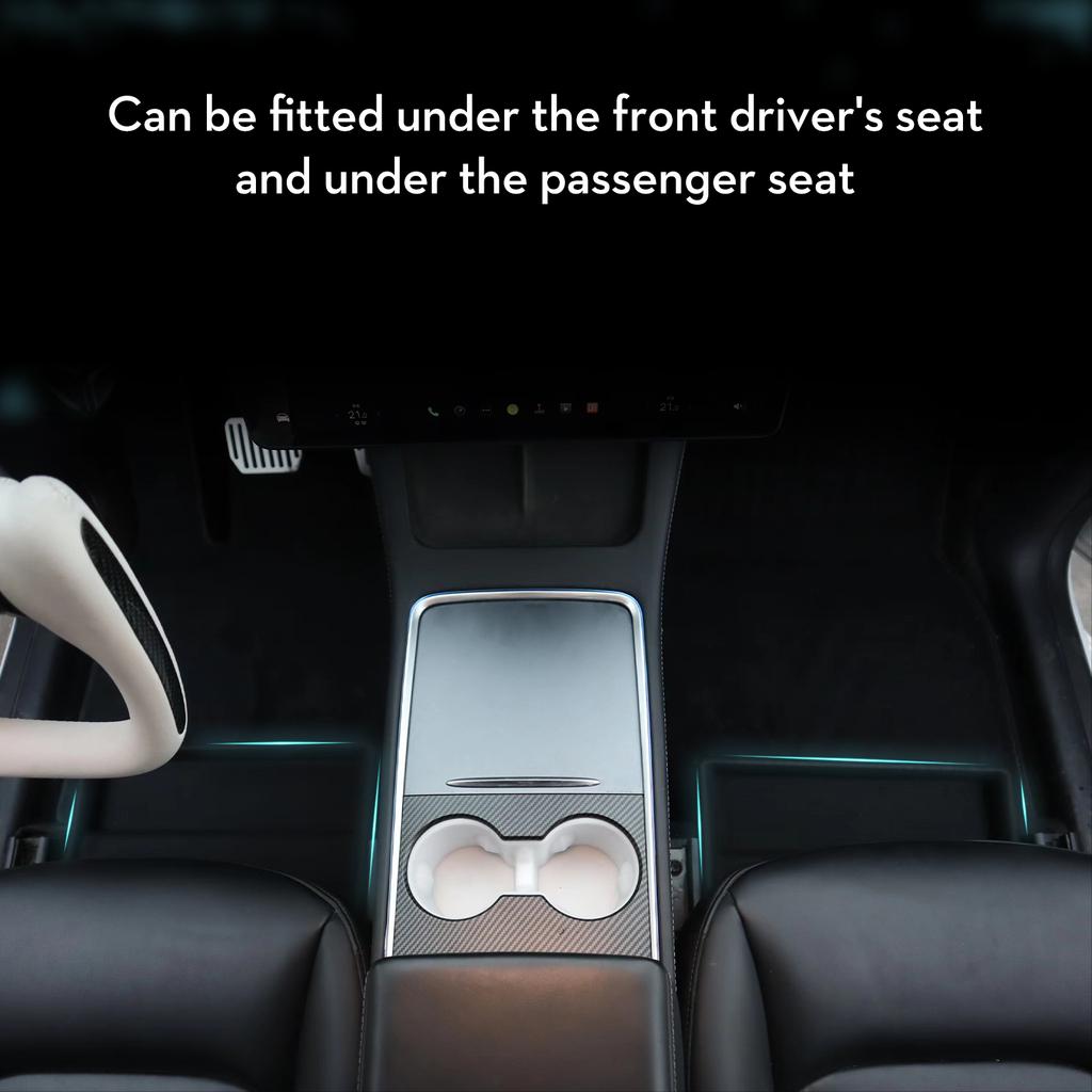 Actualizare Futhope 2022 pentru Tesla Model Y Cutie de depozitare sub scaun Cutie organizatoare de mare capacitate Suport pentru sertar Interior auto