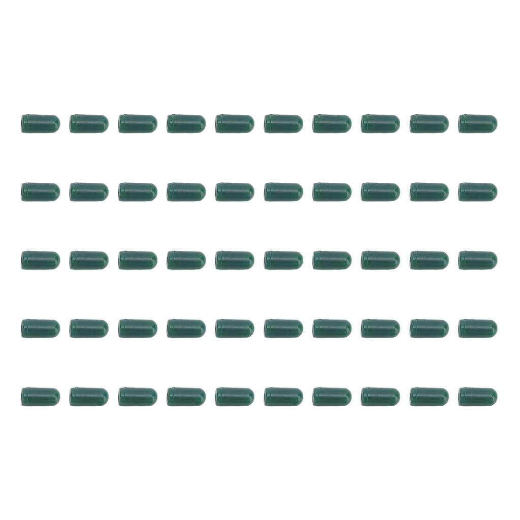 50 Pcs 12mm Carp Fishing Hose Set PE Cylinderic Fishing Hoses Cap Cap Fishing Gear Accessories