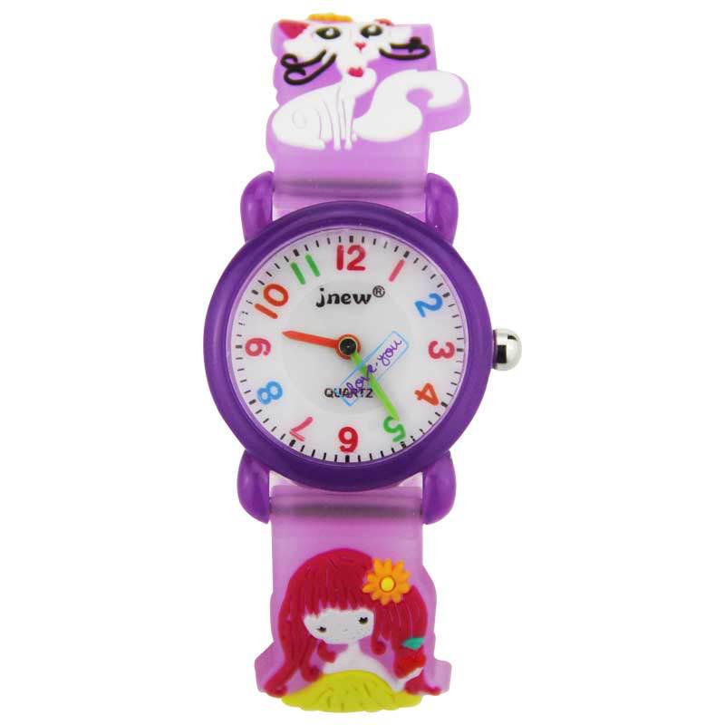 

Nine Bulls Waterproof Cartoon Silicone Watch for Girls - Cute 3D Design, Primary School Student s Personalized Timepiece
