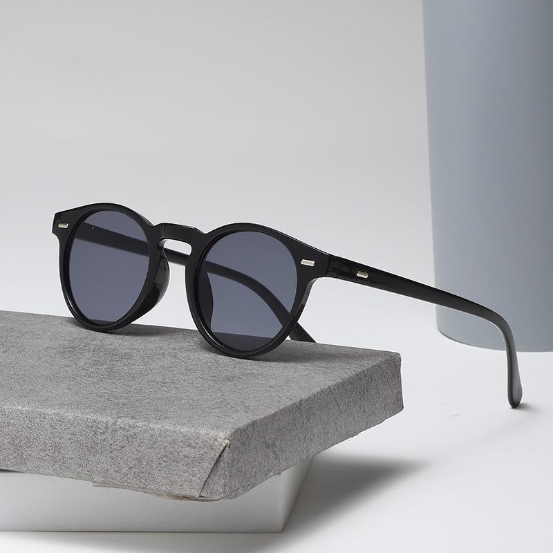 Nové Klasické Vintage Styl Sluneční Brýle Muži Ženy Značkové Designové Retro Kulaté Barevné Skla Vintage Sluneční Brýle UV400 Ochranné Brýle