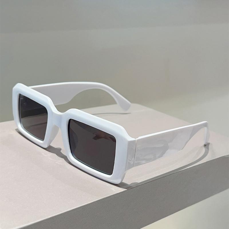 Rectangle Sunglasses Men Fashion Outdoor Casual Shades Women Trendy Luxury Brand Design Beach Vacation Decor Sun Glasses