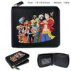 One Piece Anime Reißverschluss PU Geldbörse Luffy Aufdruck Kurzes Münzfach Kartenhalter