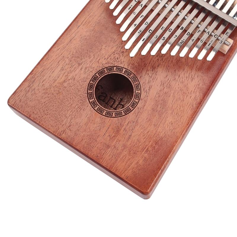 Kalimba 17 Keys Thumb Piano with Study Instruction & Tune Hammer Wood Finger Piano for Kids Adult Beginners Professional