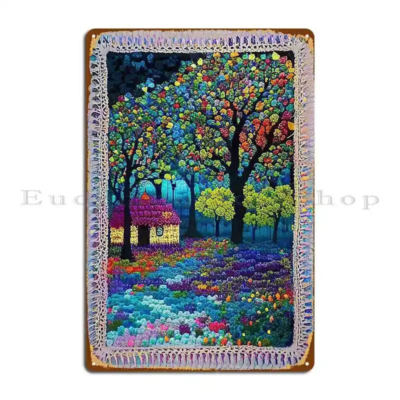 Crochet Beauty Metal Sign Pub Wall Mural Kitchen Designing Printing Tin Sign Poster 20x30cm（7.8x11.8inch）