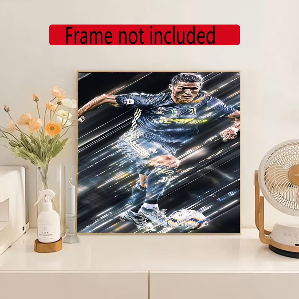 Juventus 5D Round Diamond Painting Kit Diamond Embroidery Painting Rhinestones Mosaic Frameless Handwork Decoration Arts