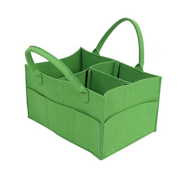 Multifunctional Outdoor Felt Diaper Bag - Foldable Handbag for Moms