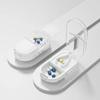2 In 1 Mini Pill Cutter And Storage Box Portable Drug Tablet Medicine Dustproof Divider Organizer Crusher Pill Box For Outdoor