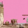 Dots Wallpaper, Top Powder Pink, Bottom Powder Pink, 50x1000