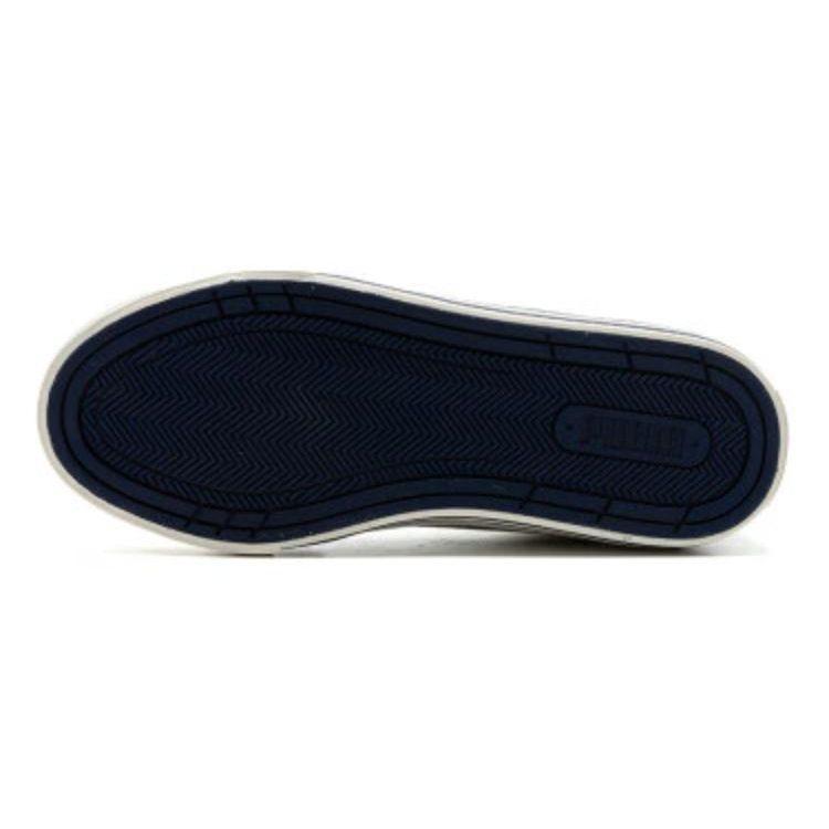 Puma Chaussures de Skate Simples Confortables Absorbant les Chocs Durables Légères Respirantes Tige Basse Baskets Unisexe Blanc Bleu 395020-05