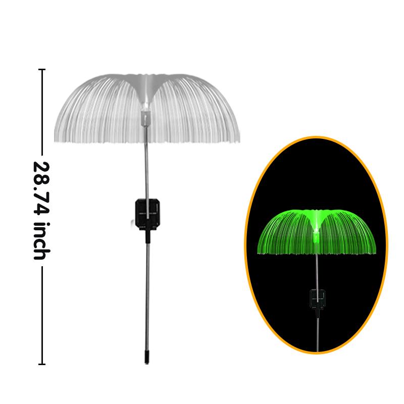 

Солнечный светильник-медуза, оптоволоконные колышки, лампа-медуза из пшеницы, светодиодный уличный декор для сада, ландшафтный фонарь для двора