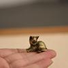 Cute Small Brass Cat Figurines 8 Distinct Styles Miniatures Desktop Ornaments for Bookshelf Decor Unique Christmas Gift Choice