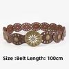 Western Cowboy Waist Strap Personality Round Trouser Dress Belts Fashion Wide Belt  For Women