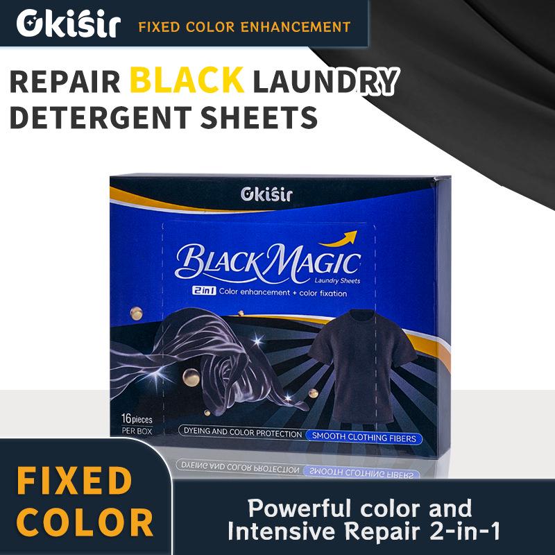 Cross-Border Black Color Enhancement Laundry Sheet – Anti-Dye, No-Fade, Black Clothes Refurbish.