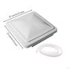 RV Roof Ventilation Cover Replacement Vehicle Vent with Sealing Strip Square for , Travel