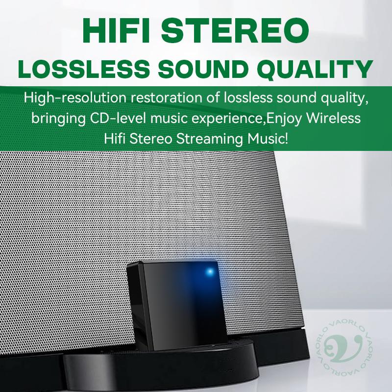 30Pin Bluetooth 5.4 Audio Receiver HIFI Lossless Music High Compatibility Wireless Adapter A2DP For 30 Pin Docks Analog Speaker