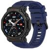 Sweatproof Sport Silicone Straps Multiple Hole Adjustable Universal Fit Flexible Soft Silicone Watch Band for Smartwatches
