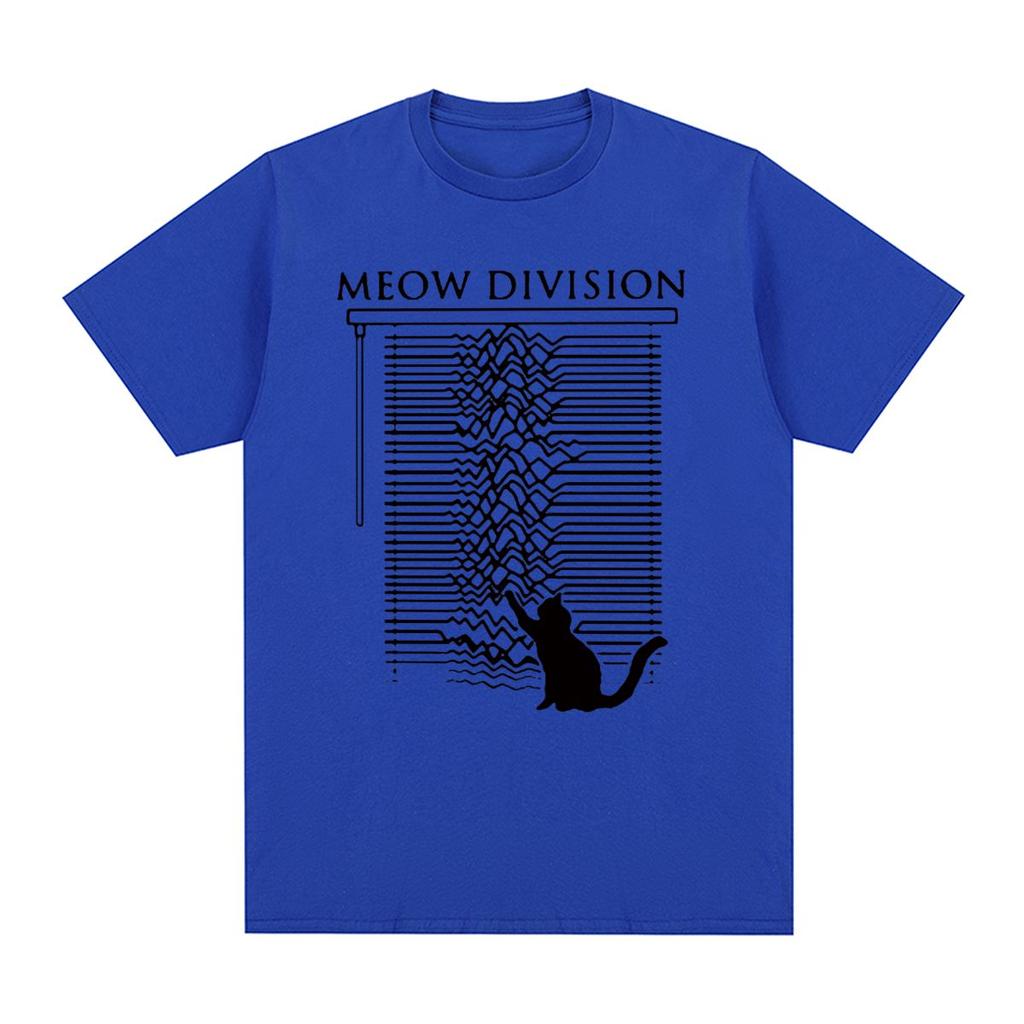 Joy Division Unknown Pleasure Katze Vintage T-Shirt Mode 80er Post Punk Band Baumwolle Herren T-Shirt Neues T-Shirt T-Shirt Damen Tops
